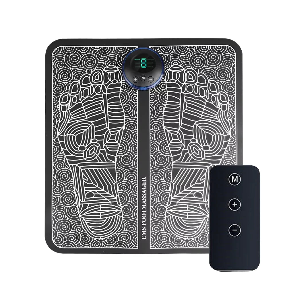EMS Electric Foot Massager Pad – 6 Modes & 9 Intensities