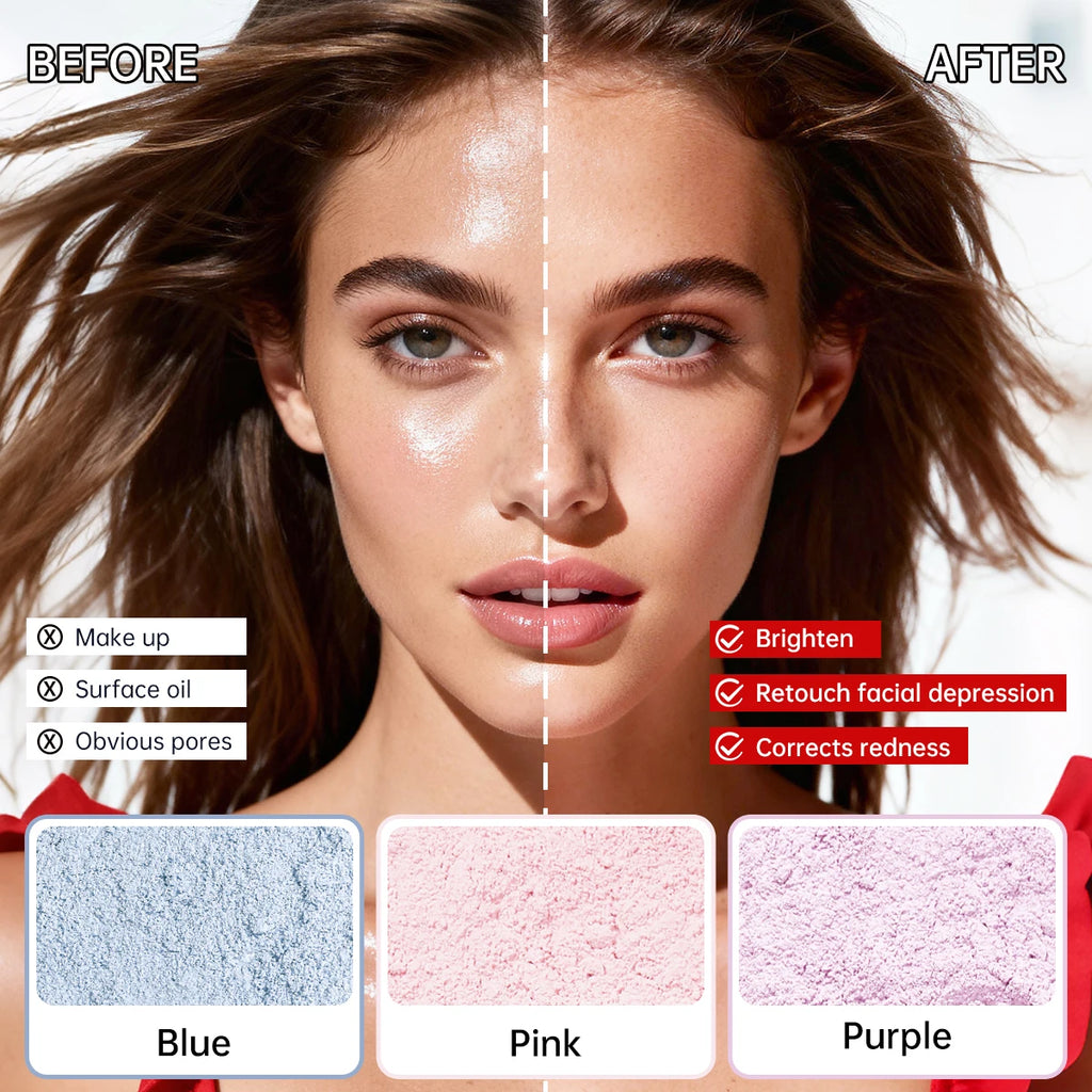 CATKIN Makeup Loose Setting Powder, Oil Control Poreless Face Powder Suitable for All Skin Tones and Maintain Matte and Natural