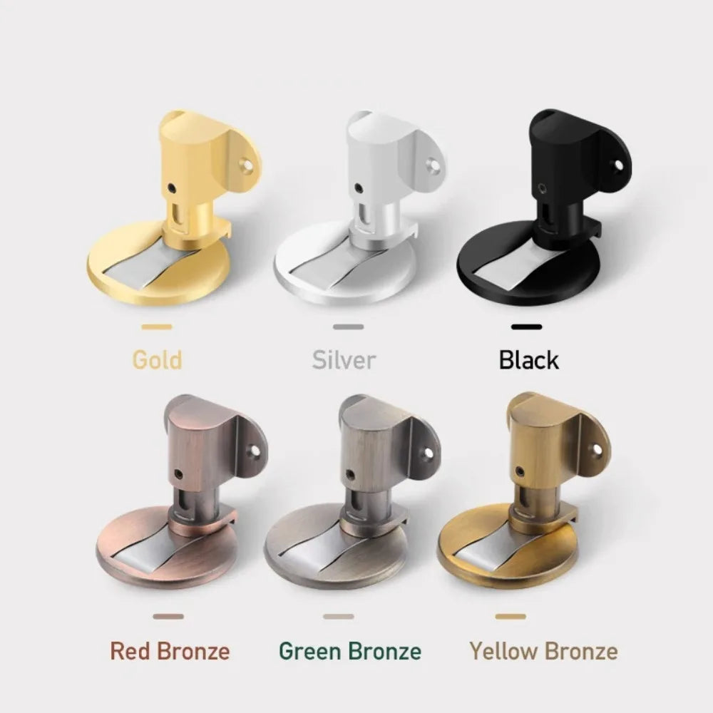 Adjustable Magnetic Door Stop – Punch-Free Zinc Alloy Door Stopper & Holder