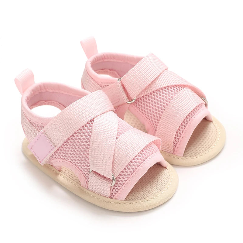 Baby Open-Toe Summer Sandals – Soft Sole Non-Slip Shoes (0-18 Months)