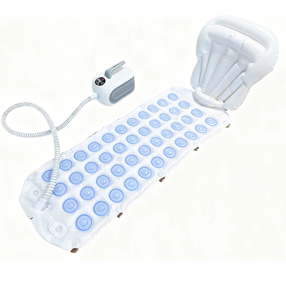 Spa Bubble Bath Massager Mat – Full-Body Massage with Remote Control & Inflatable Pillow