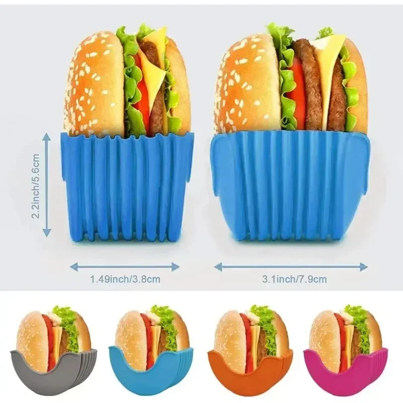 Silicone Burger Rack & Holder – Reusable Kitchen Gadget for Burgers, Sandwiches & More