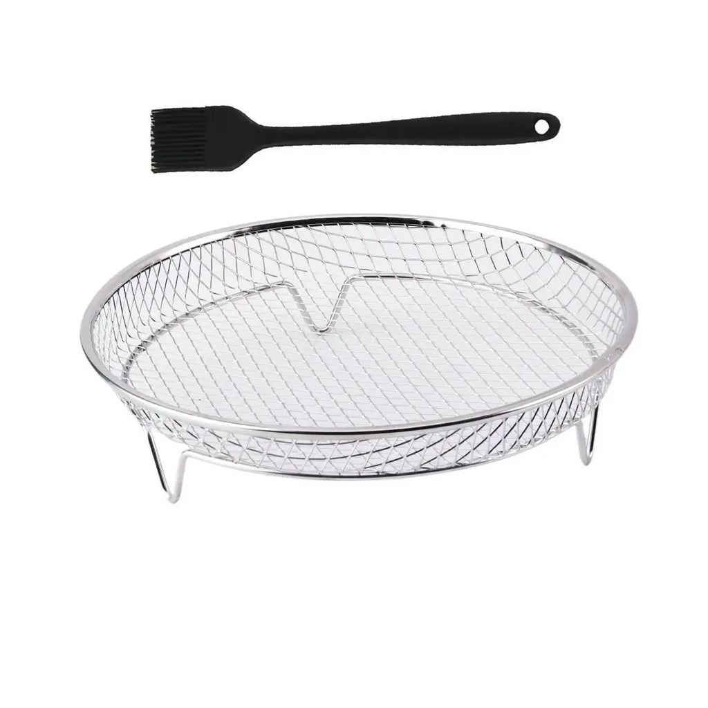 Stackable Air Fryer Rack – 304 Stainless Steel Baking & Grilling Tray for Air Fryers & Ovens