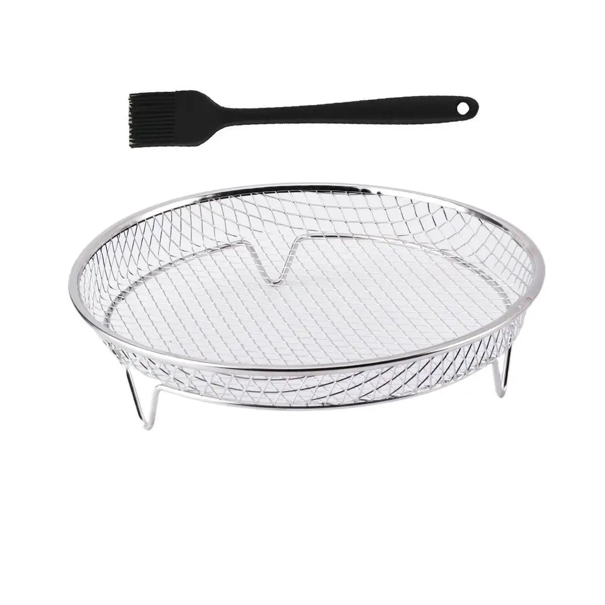 Stackable Air Fryer Rack – 304 Stainless Steel Baking & Grilling Tray for Air Fryers & Ovens