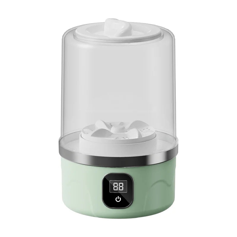 New Portable Wireless Washing Machine Compact Laundry Equipment Clothing Cleaning Tool Ideal for Dorms, Travel, Camping, Hotels