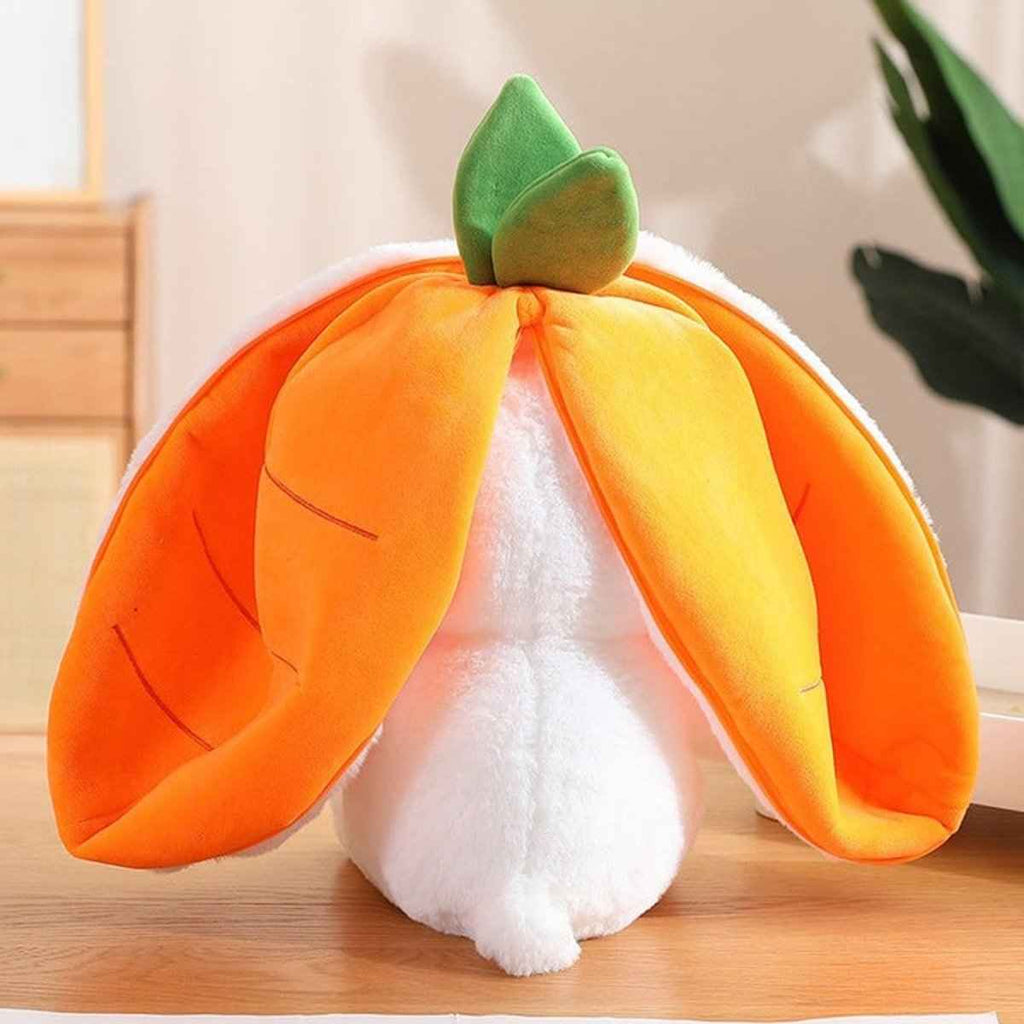 Reversible Bunny Plush Toy | Strawberry & Carrot Stuffed Animal for Ki…i